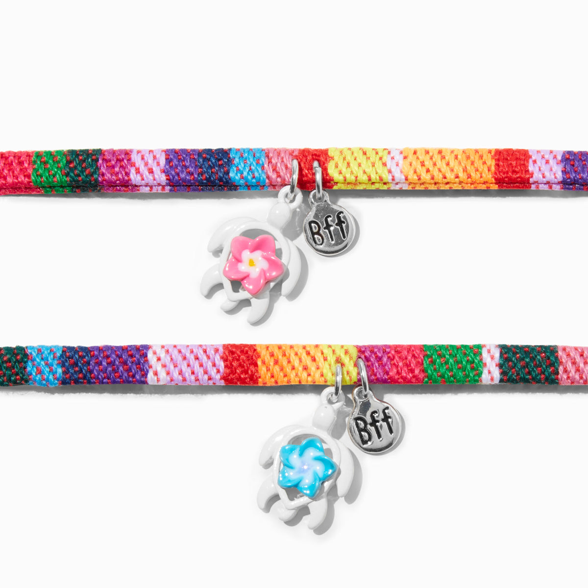 Claire's Best Friends Hibiscus Turtle Friendship Bracelets 2 Pack