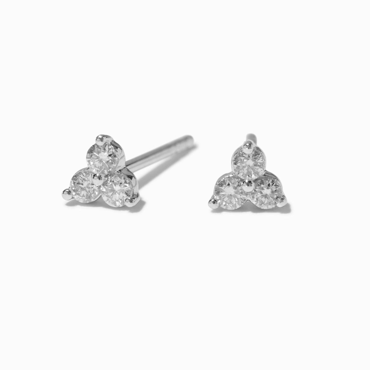 C Luxe By Claire's Silver Titanium 2MM Ball Flat Back Stud