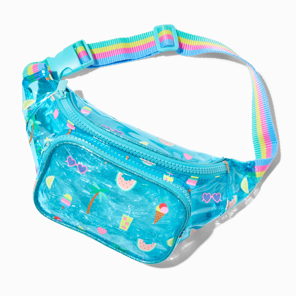 Claire s Club Little Gelato Blue Belt Bag