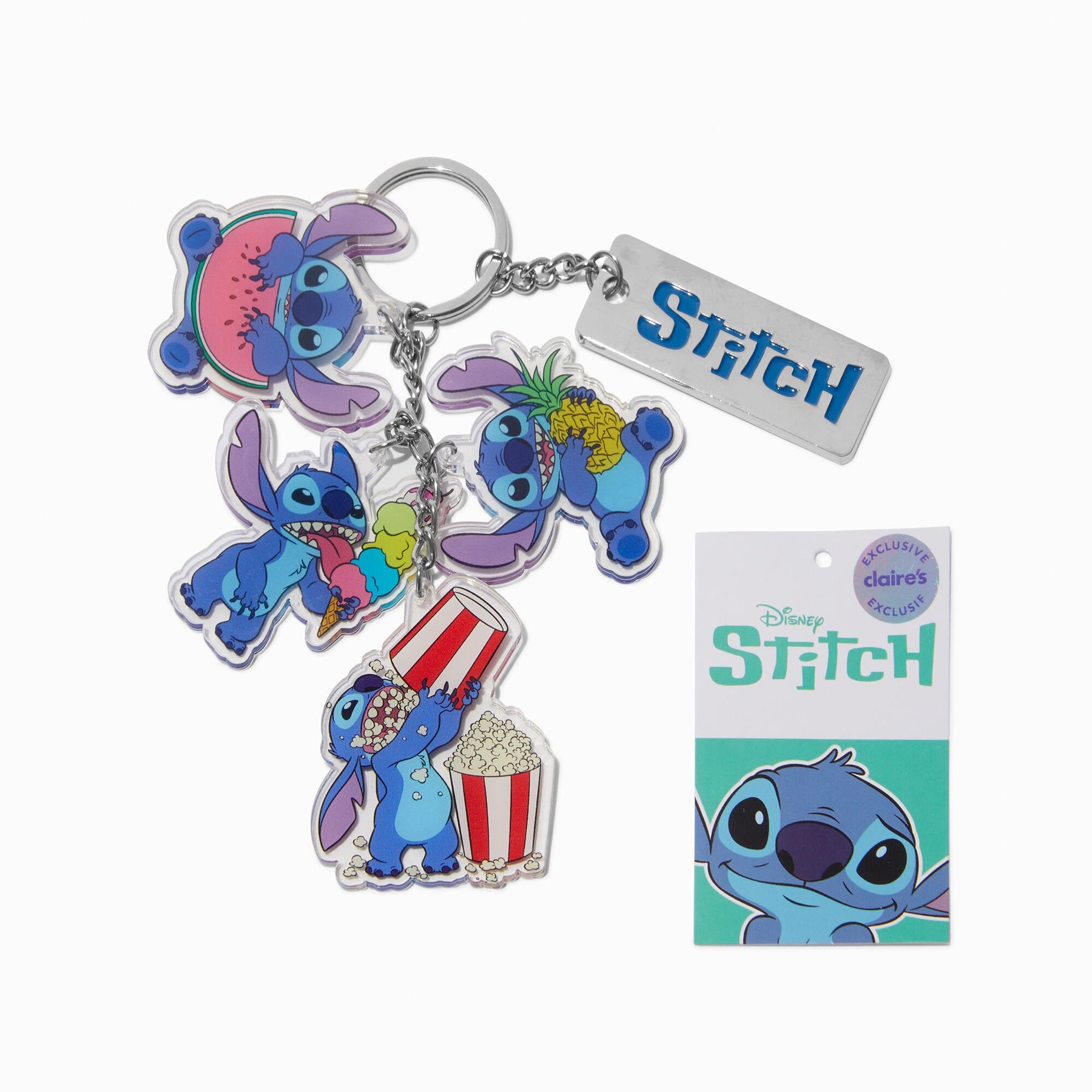 Claire's Blue Disney Stitch Keychains